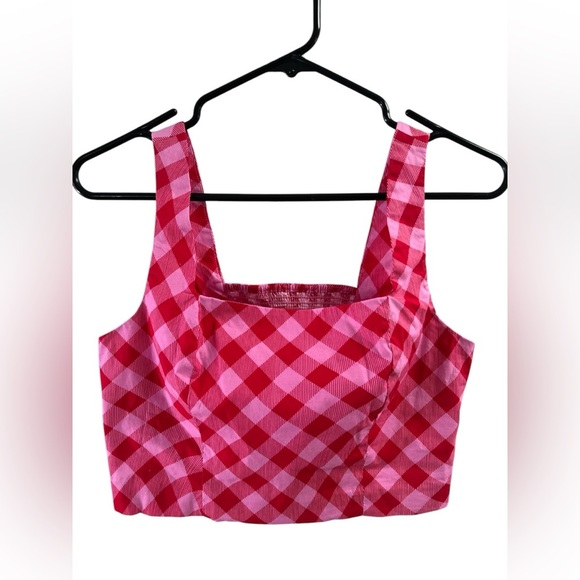 Pink and red tank top crop top corset - Picture 1 of 4